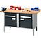 Kastenwerkbank Schäfer Shop Select PWi 150-0, Buche Multiplexplatte, bis 750 kg, B 1500 x T 700 x H 840 mm, Anthrazit