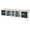 Kastenwerkbank Schäfer Shop Select PWi 300-1, Buche Multiplexplatte, mit Stahlabdeckung, bis 750 kg, B 3000 x T 700 x H 840 mm, Anthrazit