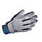Grey work gloves with black hem and blue accents. Inscription RewoMech 641. B