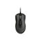 Souris d'ordinateur sans fil grise avec molette et logo Kensington sur fond blanc.