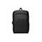 Sac à dos Kensington noir avec poches zippées, poignée et logo.