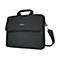 Schwarze Laptoptasche mit Tragegriff, Schultergurt und Kensington-Logo.