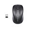 Drahtlose graue Computermaus mit USB-Empfänger auf weißem Hintergrund. Maus mit Kensington-Logo.