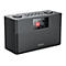 Schwarzes Kenwood SmartRadio mit Digitaldisplay, Lautsprechergitter und Bedienelementen vor weißem Hintergrund.