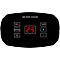 Keramik Heizlüfter MERSIN, 2000 W, 3 Heizstufen, horizontale Oszillation, LCD Touch-Funktion, 12-h-Timer, Fernbedienung, schwarz-weiß