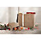 Kerstcadeauzakjes Sigel 'Kerst met appels', 5 stuks, B 100 x D 80 x H 350 mm, kraftpapier, bruin