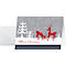 Kerstkaart Sigel 'Red Deer', A6, met enveloppen, glanzend karton, grijs-rood, 25 stuks