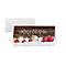 Kerstmotiefkaart 'Rode en witte kerst met donker hout', DIN lang (2/3 A4), 250g/m², 25 stuks, wit karton, inkjet &amp; laserprinter