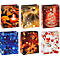 Kerstpakketzakjes TSI serie 8, 6 verschillende motieven, met handvatkoord, medium, B 180 x D 100 x H 230 mm, geassorteerde kleuren, 12 st.