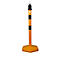 Kettingpalen - polypropyleen - 4 palen + 4 kettingen - geel/zwart - set