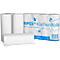 Keukenrol WIPEX, 3-laags, 256 x 224 mm, 8 stuks met 4 rollen met telkens 50 vellen, helderwit