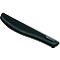 Black wrist rest, slightly curved. Fellowes, Microban are visible.