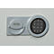 Gray safe door with numeric keypad and handle. "SISTEC" is printed on the handle.