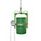 Kiepbak BAUER FD-SK met ketting, staal, B 1020 x D 650 x H 1010 mm, groen