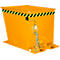 Kiepbak GU-RZ55, voor trolleytreinen, kiep- en schuifbeveiliging, 550 l, RAL 2000 geel