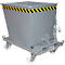 Kiepbak GU-RZ55, voor trolleytreinen, kiep- en schuifbeveiliging, 550 l, RAL 7005 grijs