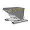 Kiepbak type 3S 300 voor heftruck, draagvermogen 750 kg met 3-zijdige kiepfunctie, grijs RAL 7005