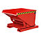 Kiepbak type 3S 600, draagvermogen 1000 kg, met 3-zijdige kiepfunctie, rood RAL 3000