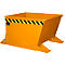 Kiepbak voor spanen SGU-RZ30, voor trolleytreinen, olie- en waterdicht, 300 l, RAL 2000 geel