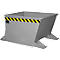 Kiepbak voor spanen SGU-RZ30, voor trolleytreinen, olie- en waterdicht, 300 l, RAL 7005 grijs