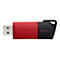 Une clé USB rouge et noire avec les mots "Kingston" et "128GB".