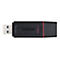 Schwarzer Kingston USB-Stick mit 256GB SpeicherkapazitÃ¤t. Roter Streifen und Schriftzug.
