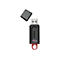 Schwarzer USB-Stick, Kappe daneben. Aufschrift: Kingston, 256GB.