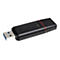 Schwarzer USB-Stick mit rotem Akzent und 256 GB Aufdruck, liegt diagonal auf weiÃŸem Hintergrund.
