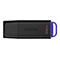Schwarzer USB-Stick mit lila Akzenten, 512 GB. Aufschrift: Kingston.