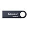 Dunkelgrauer USB-Stick mit 'Kingston' und '128GB' Schriftzug.