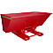 Kippbehälter AK 150, mit Abrollsystem, 1500 l, 1000 kg, L 1420 x B 2280 x H 1070 mm, RAL 3000 rot