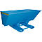 Kippbehälter AK 150, mit Abrollsystem, 1500 l, 1000 kg, L 1420 x B 2280 x H 1070 mm, RAL 5012 blau