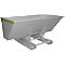 Kippbehälter AK 150, mit Abrollsystem, 1500 l, 1000 kg, L 1420 x B 2280 x H 1070 mm, RAL 7005 grau