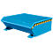 Kippbehälter Bauer Mini Typ MGU 460, niedrige Bauhöhe, 460 l Inhalt, blau