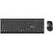 Kit clavier/souris sans fil MediaRange MROS104, clavier QWERTY 105 touches, souris 5 boutons