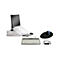 Kit d'économie BakkerElkhuizen Home Working Kit 2, 4 pièces, ergonomique, comprenant un support d'écran, un clavier, un clavier QWERTY, une souris verticale et un tapis de souris