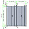 Kit de montaje para puertas abatibles de la estantería sin tornillos R 3000/4000, tornillos y tuercas