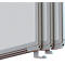 Kit de patins universels Franken, pour tous les tableaux PRO &amp; rail mural 3 canaux, y compris entretoises