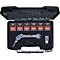 Mallette en plastique KS Tools contenant une agrafeuse thermique, des accessoires et six paquets d'agrafes.