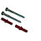 Kit de vis pour montage mural de cendriers, avec accessoires, 10 x 130 mm