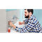 Kit distributeur de savon tesa Smooz, 200 ml, rechargeable, solution adhésive innovante, chromé
