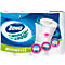 Zewa wipes package, white, with product labeling and illustrations. Product features are highlighted.