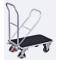 Klappbügelwagen, Aluminium/ Riffelblech, Gummi, alusilber/schwarz, L 720 x B 450 mm, klappbarer mit Querstrebe, TPE-Rollen mit EasySTOP, bis 150 kg