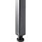 Klaptafel, stevig 4-poots frame met speciale vouwbevestiging, B 1600 x D 800 x H 725 mm, lichtgrijs/zwart