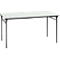 Klaptafel, stevig 4-poots frame met speciale vouwbevestiging, B 1600 x D 800 x H 725 mm, lichtgrijs/zwart