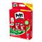 Ein roter Pritt Klebestift Multipack mit fünf Klebestiften. Aufdrucke: Pritt, Original, 100% natur. Rohstoffe, lösemittelfrei, recyclebar.