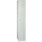 Kledinglocker, 1 deur, B 400 x H 1800 mm cilinderslot, lichtgrijs