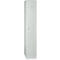 Kledinglocker, 1 deur, B 400 x H 1800 mm draaigrendelslot, lichtgrijs