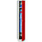 Kledinglocker, 1 deur, B 400 x H 1800 mm draaigrendelslot, lichtgrijs/rood
