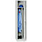 Kledinglocker, 1 deur, B 400 x H 1800 mm Hangslot, lichtgrijs